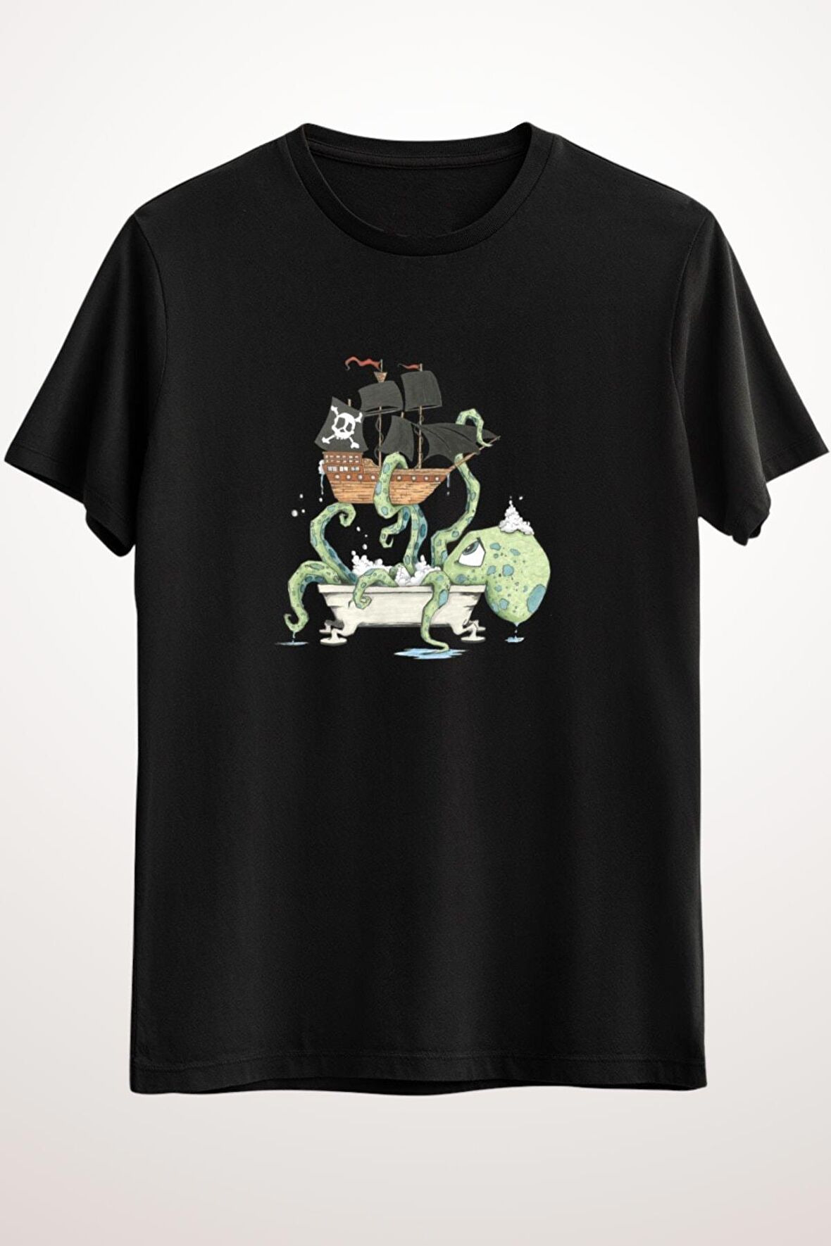 Erkek Siyah Kraken In The Tub - Ds2303