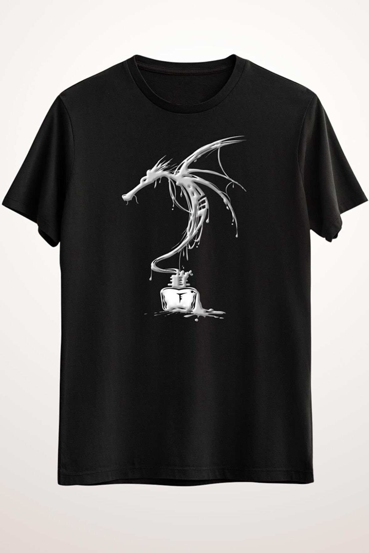 Erkek Siyah Ink Dragon White - Ds2402