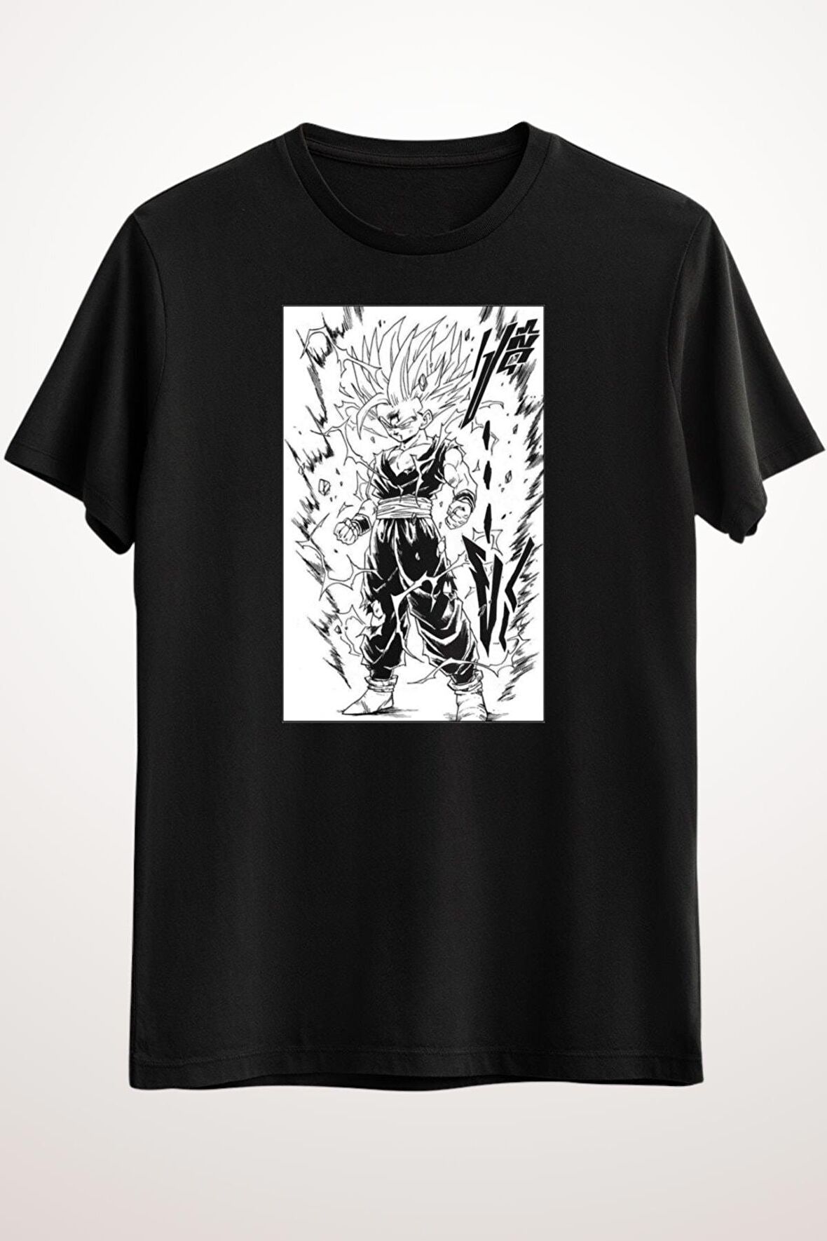 Erkek Siyah Dragon Ball Manga Panel - Ds2472