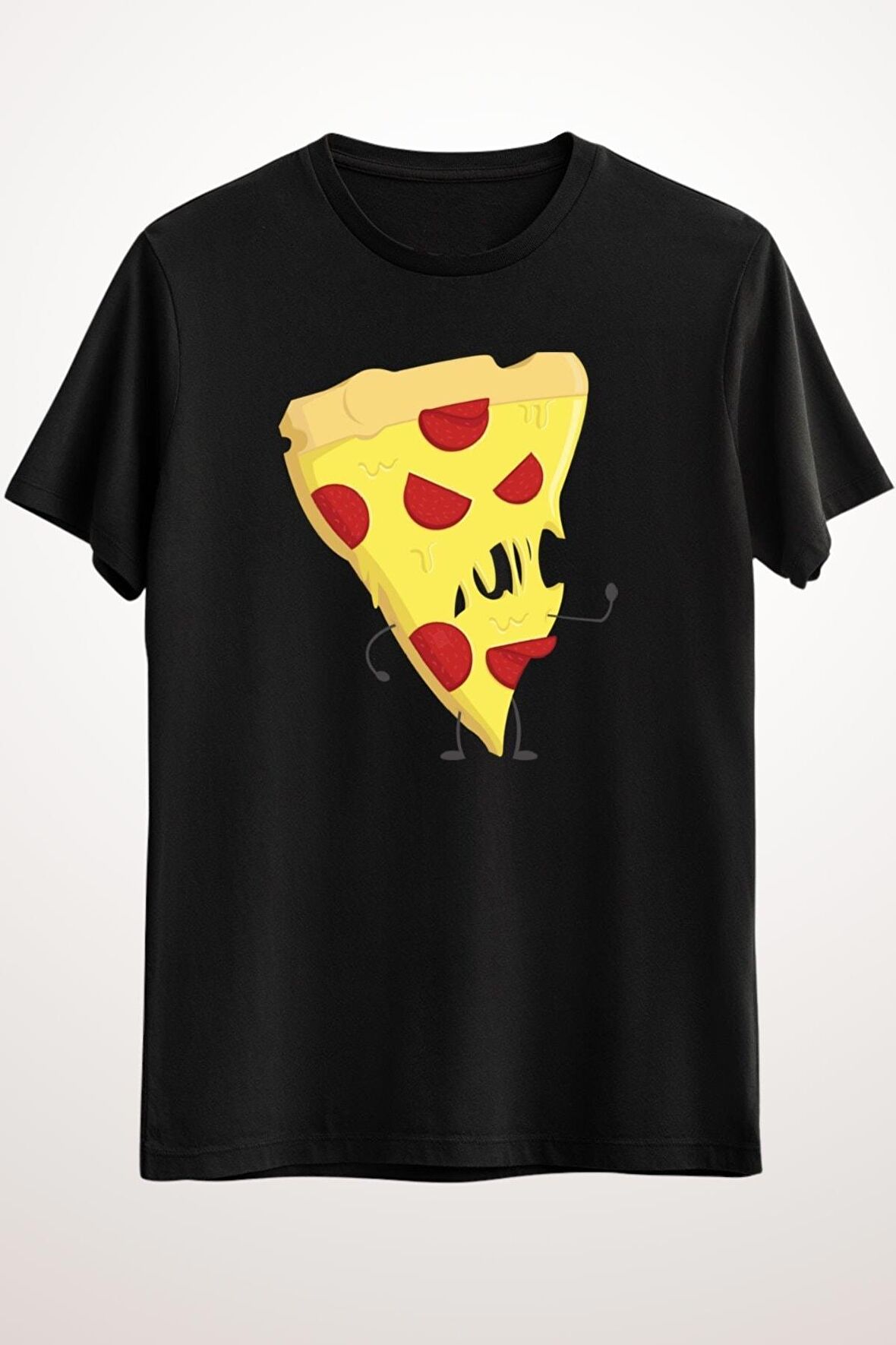 Erkek Siyah Pizza Monster - Ds2553