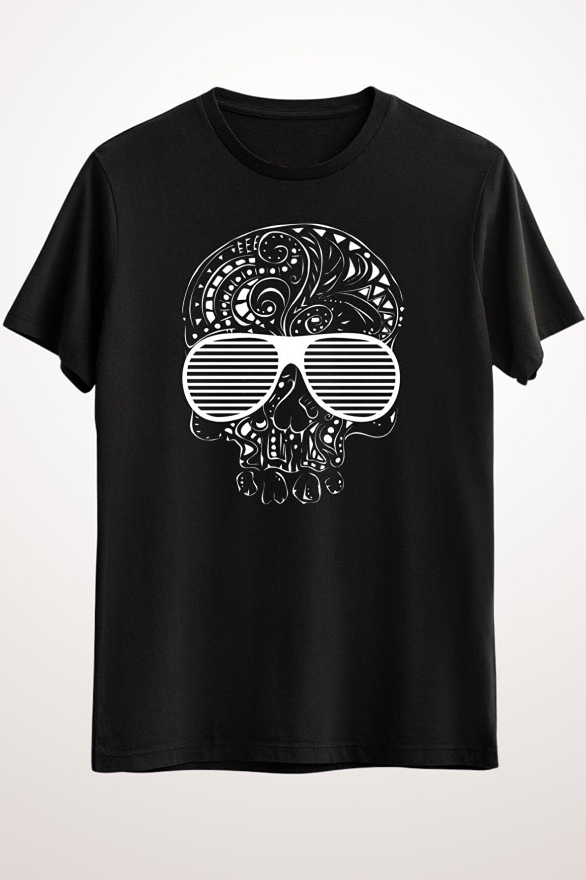 Erkek Siyah Limited Edition Skull - T-Shirt Ds2560