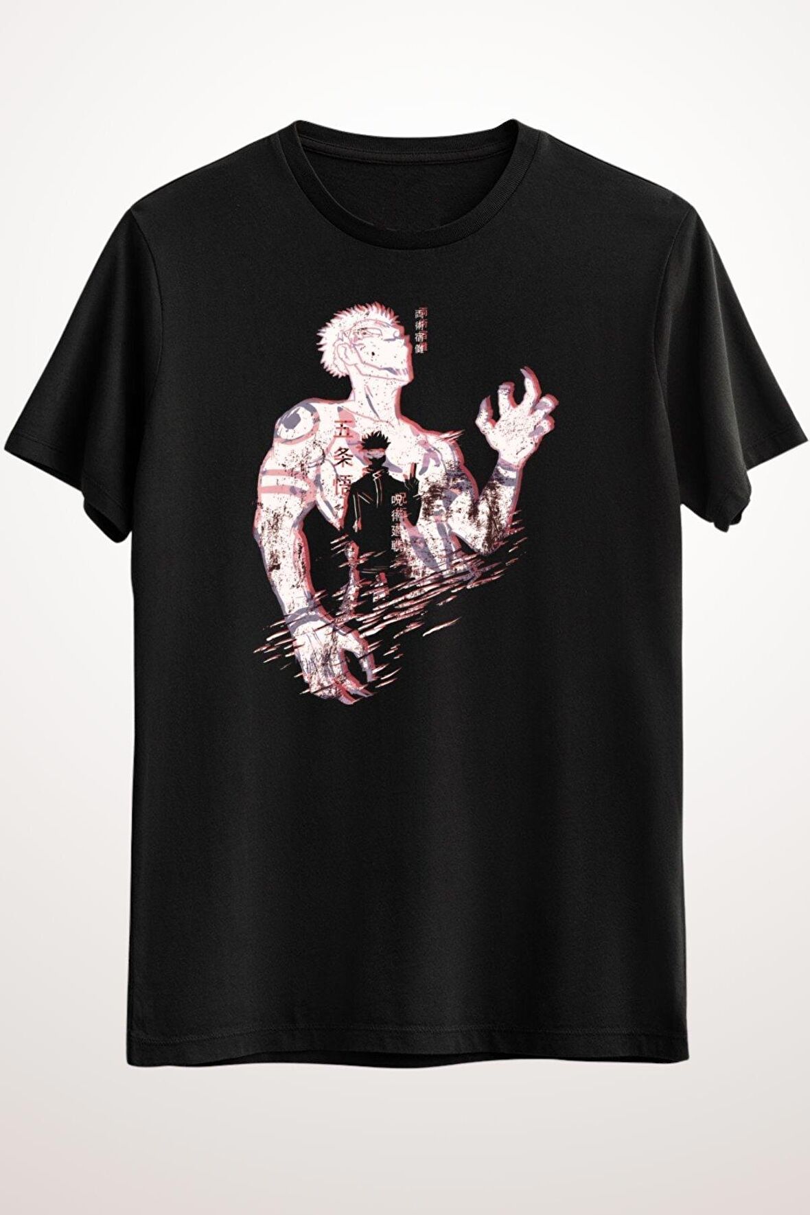 Erkek Siyah Sukuna's And Gojo Focus - Ds2667