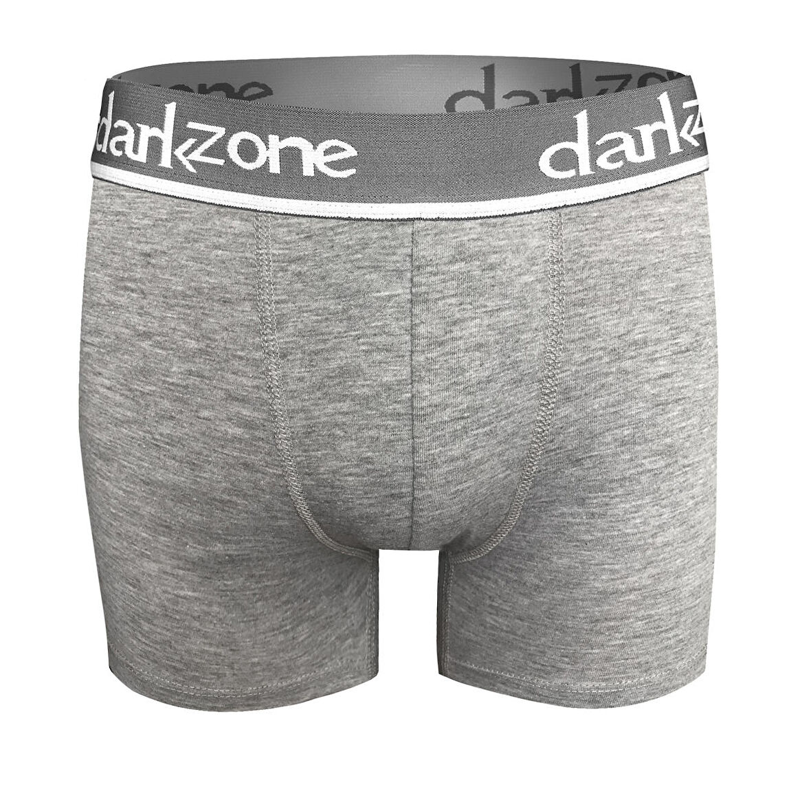 Erkek Gri Likralı Klasik Boxer