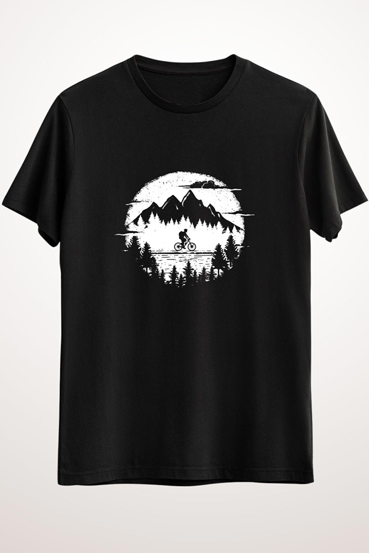 Erkek Siyah Mountain Bike Ride Through Nature - Ds2714