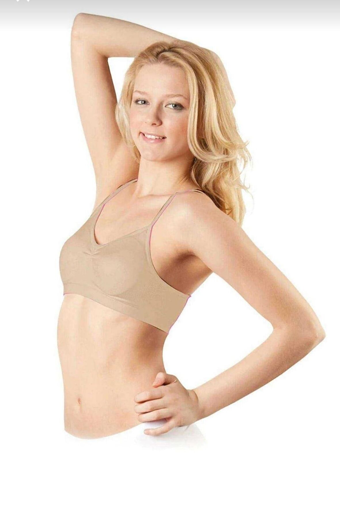 ELİT LİFE 770 ( B-01 ) Kadın İP ASKILI DİKİŞSİZ PEDLİ BÜSTİYER 3 ADET 