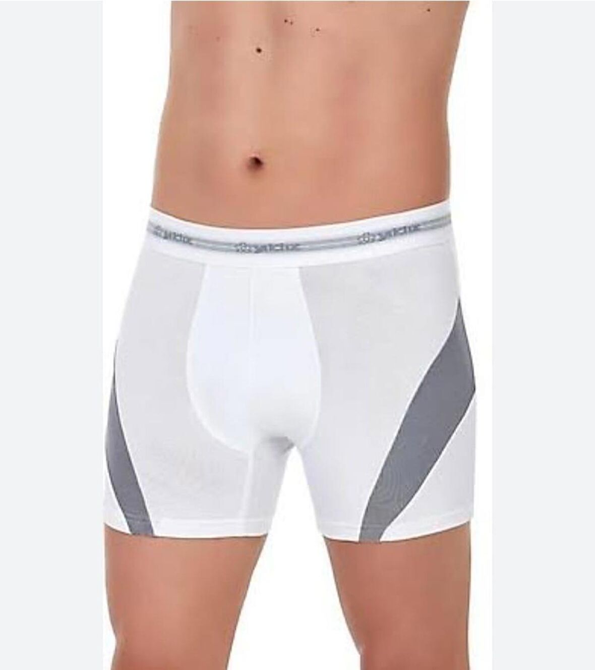  115 ERKEK BEYAZ COMFORT MODAL BOXER TEKLİ