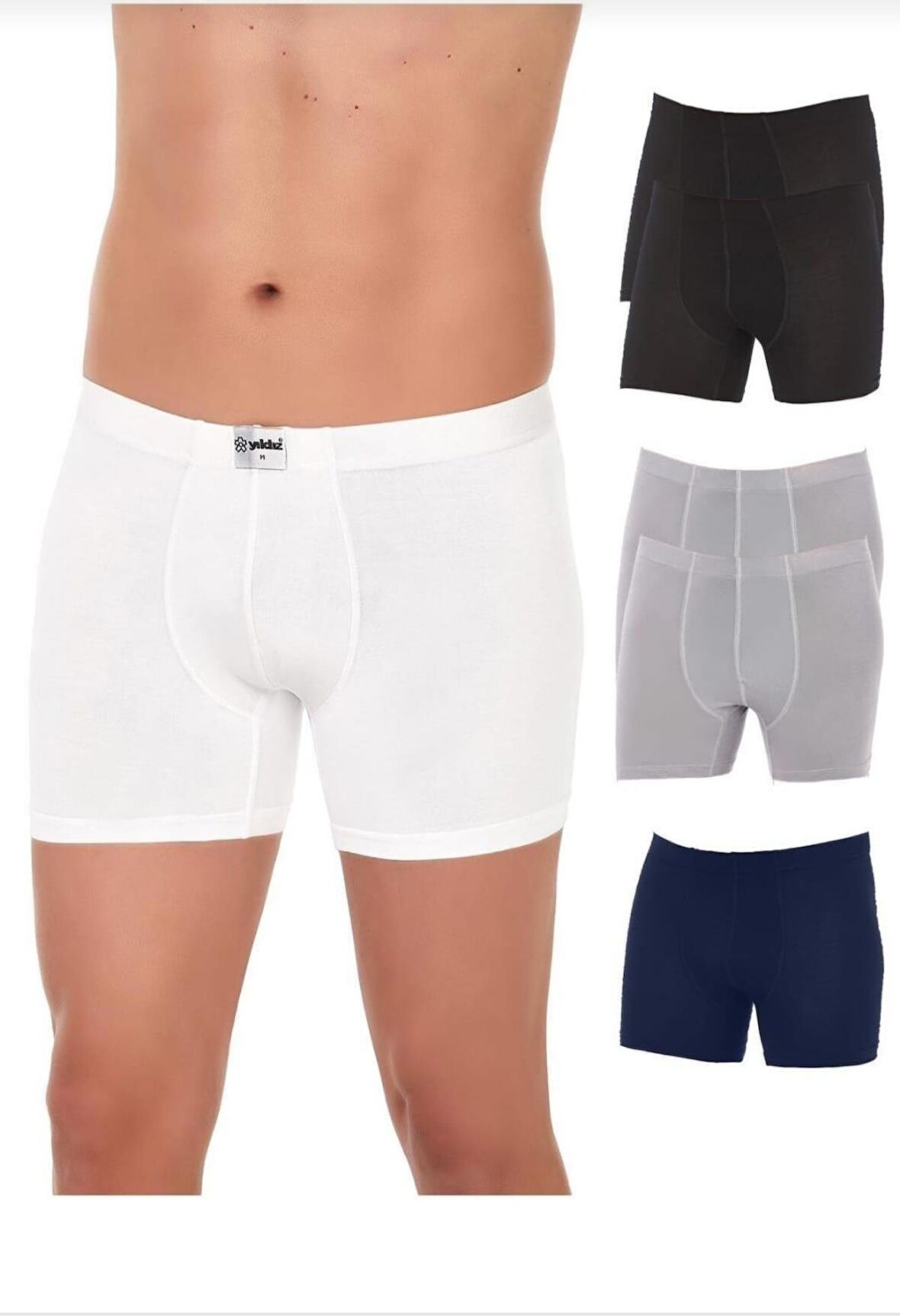  320,321,322,323 ERKEK BAMBU KARIŞIK RENKLİ BOXER 4 ADET