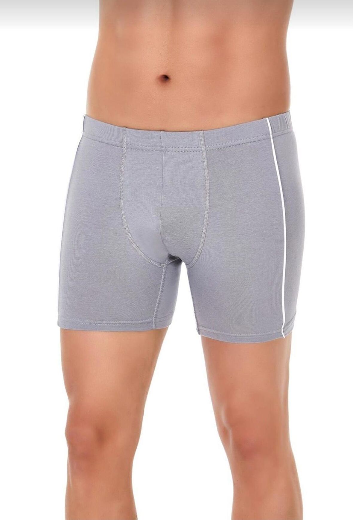  107 ERKEK MODAL BİYELİ BOXER TEKLİ