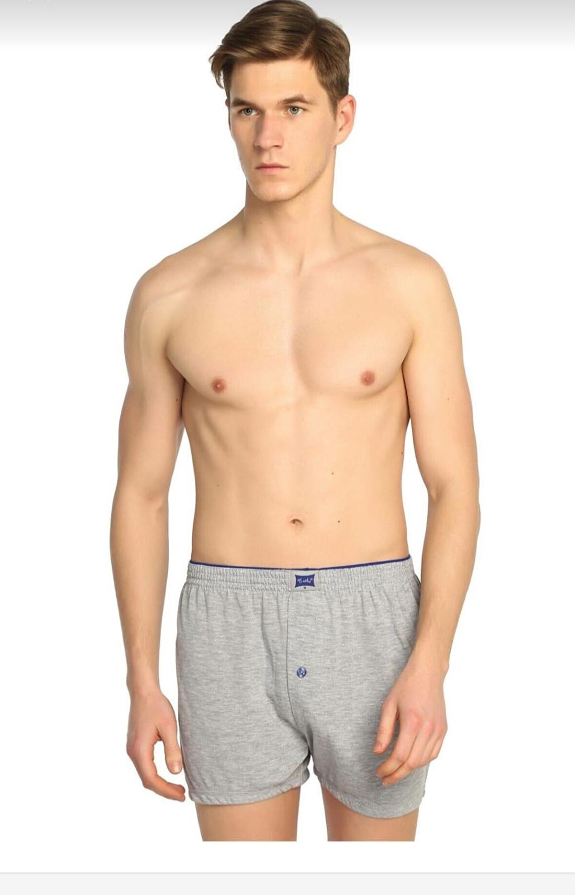 TUTKU 0117 ERKEK PENYE DÜZ BOXER TEKLİ