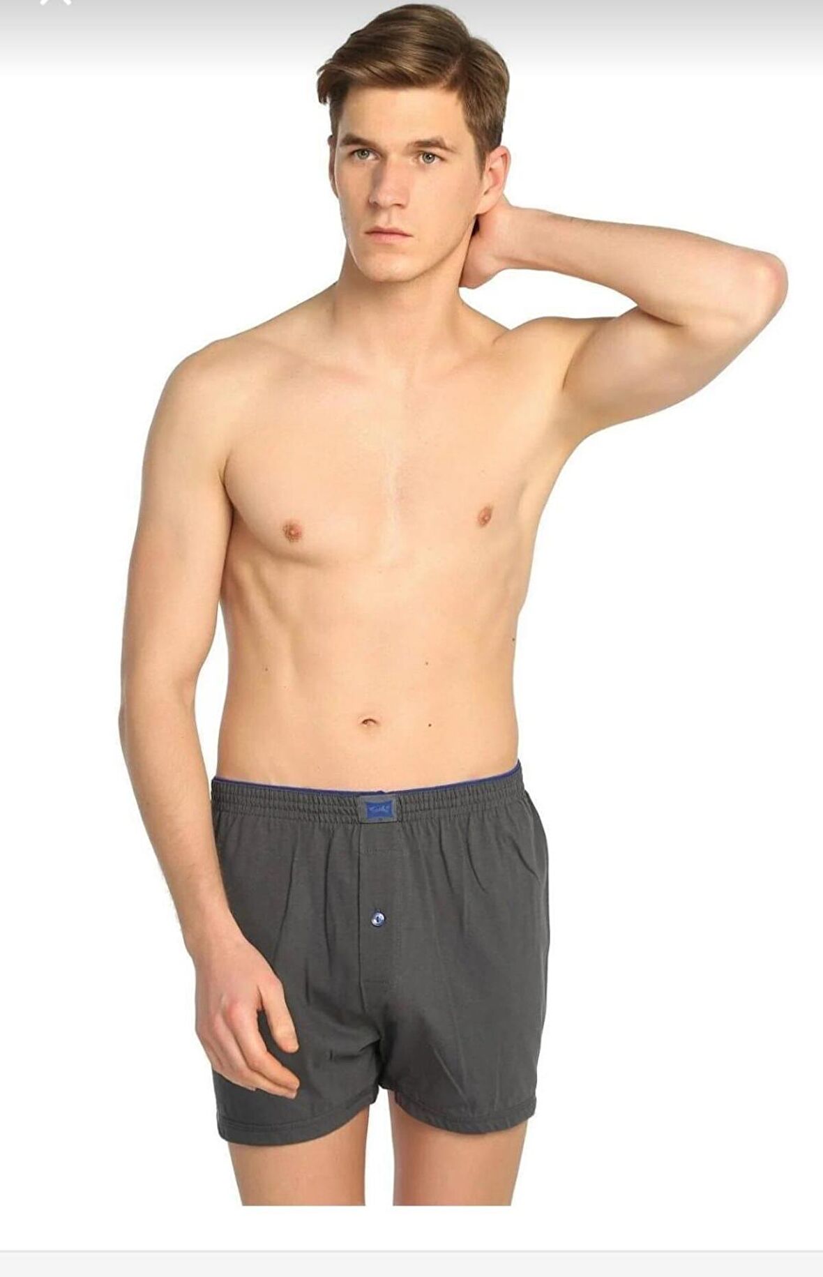 TUTKU 0117 ERKEK PENYE DÜZ BOXER TEKLİ