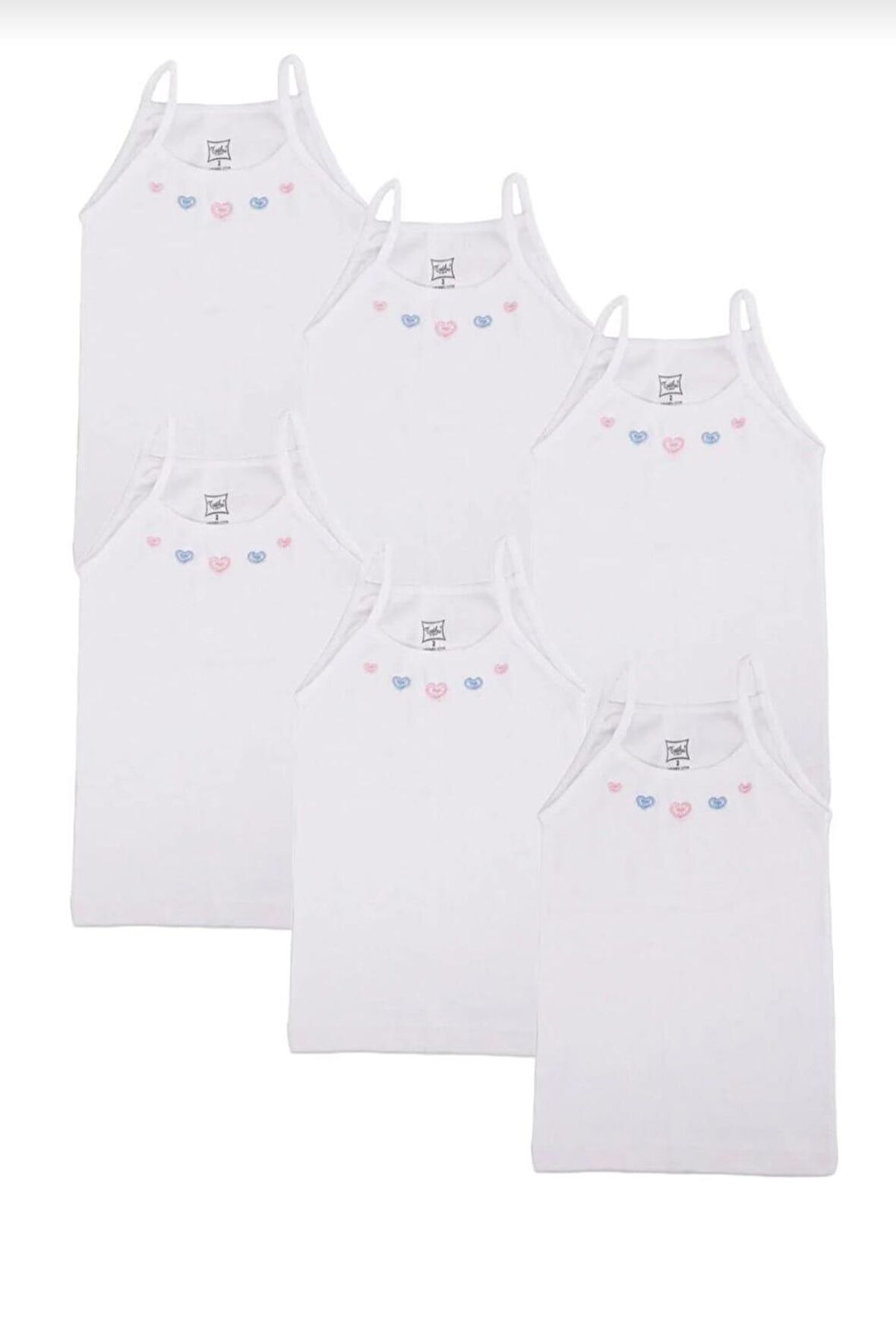 TUTKU 0165 KIZ ÇOCUK İP ASKILI ATLET 6 ADET