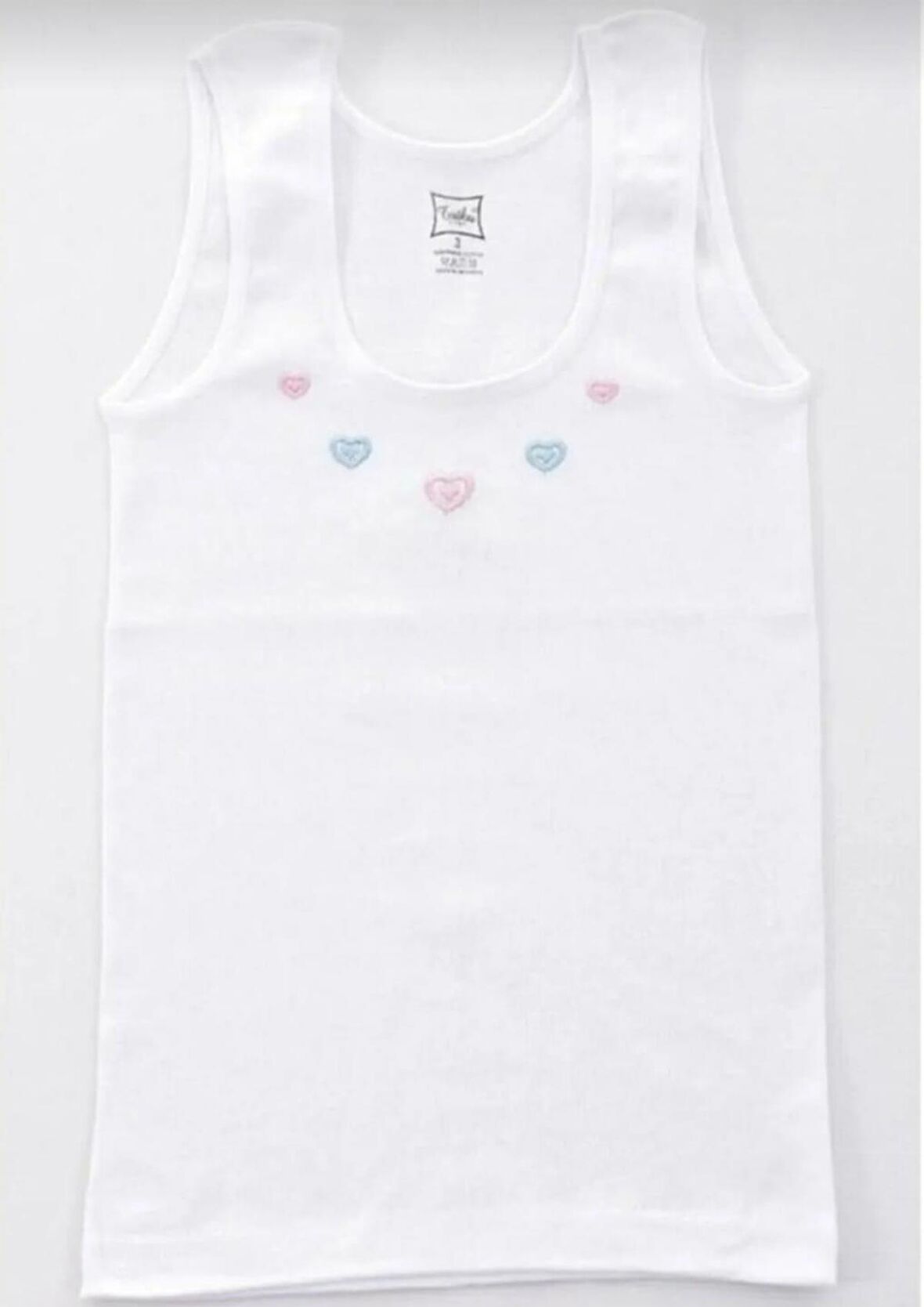 TUTKU 0166 KIZ ÇOCUK KALIN ASKILI ATLET 6 ADET