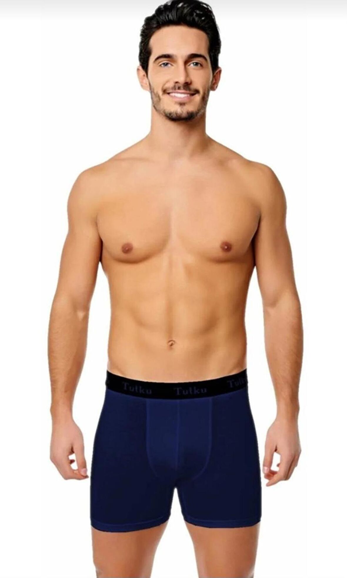 TUTKU 0400 ERKEK ELASTAN SPOR BOXER TEKLİ