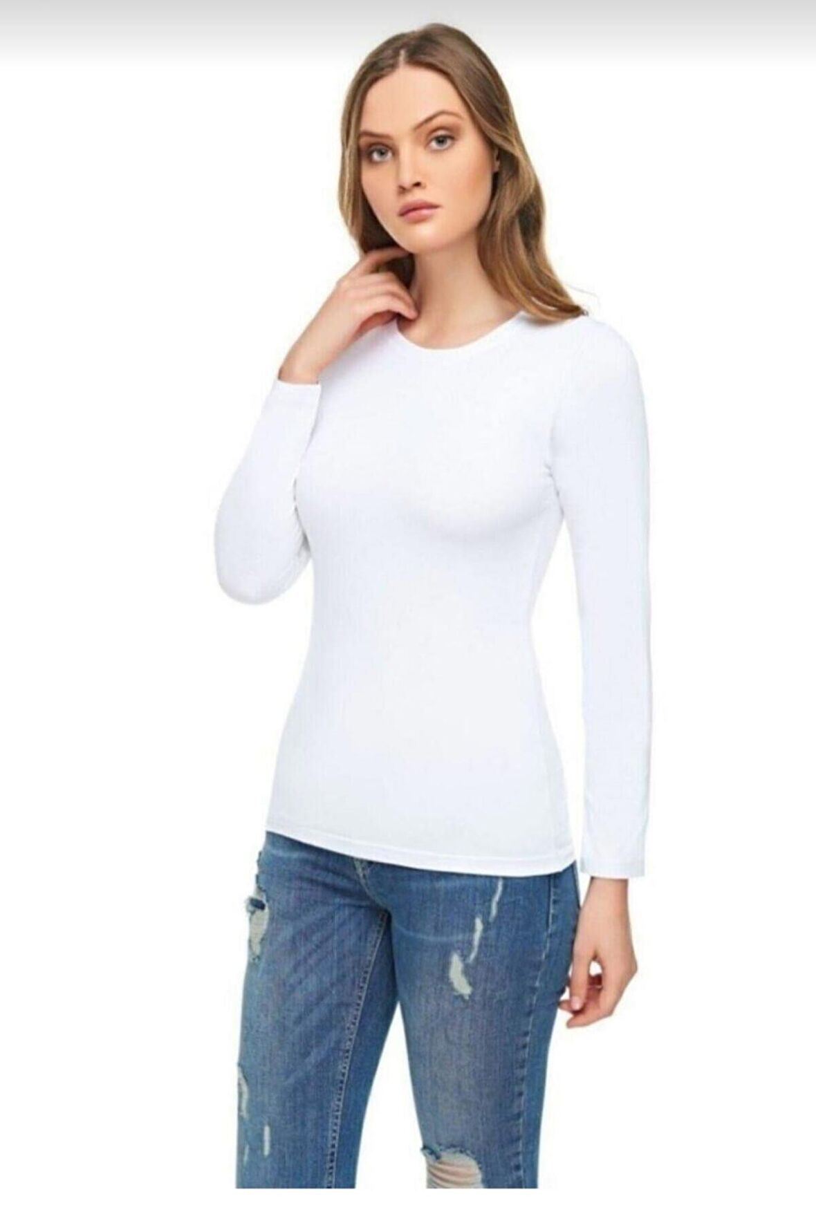 TUTKU ELİT 2203 Kadın ELASTAN UZUN KOL 3 ADET