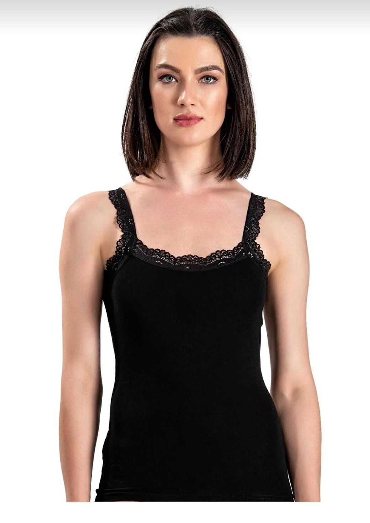 JİBER 505 Kadın ASKILI GÜPÜRLÜ LİKRALI ATLET 3 ADET