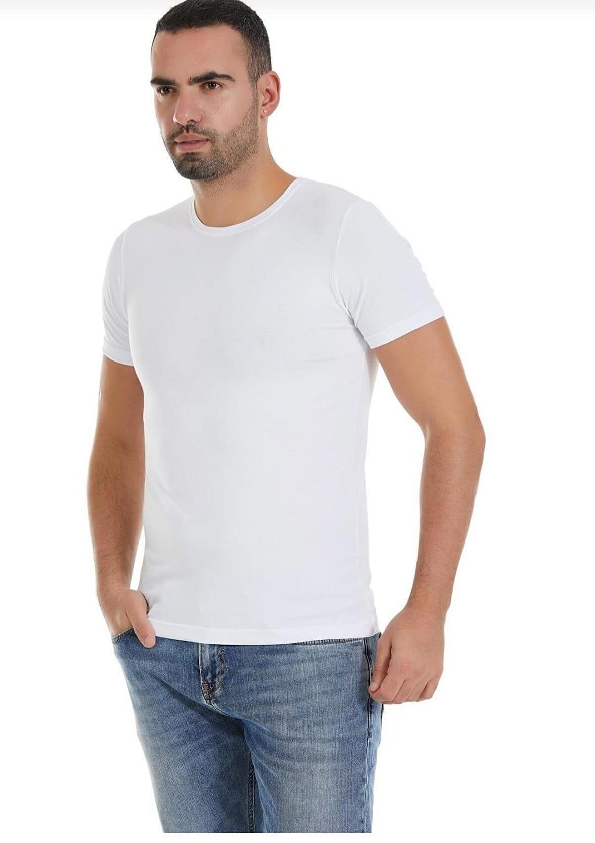  335 ERKEK MODAL SIFIR YAKA ATLET TEKLİ