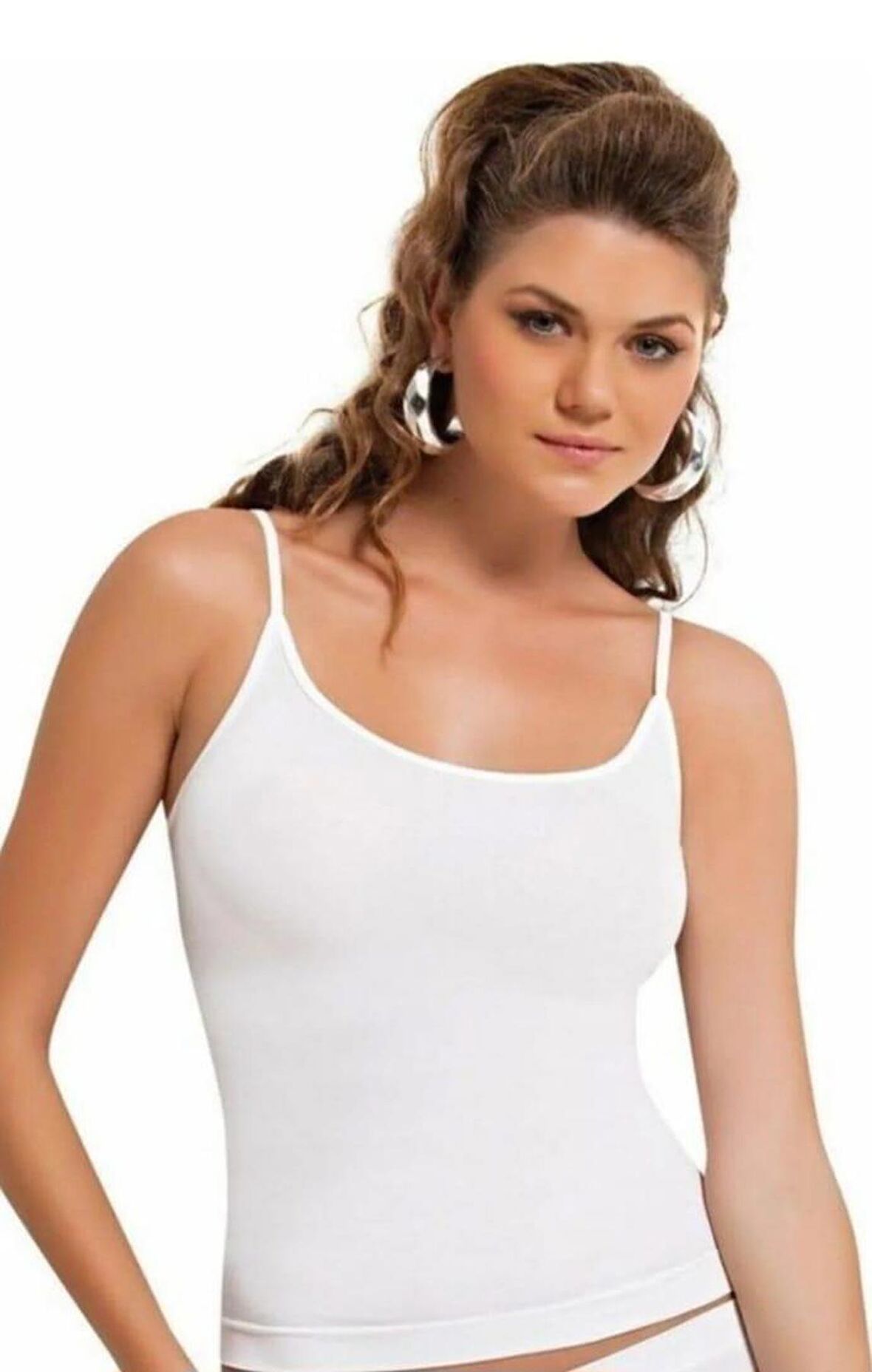 NBB 2433 Kadın DİKİŞSİZ İP ASKILI ATLET 3 ADET