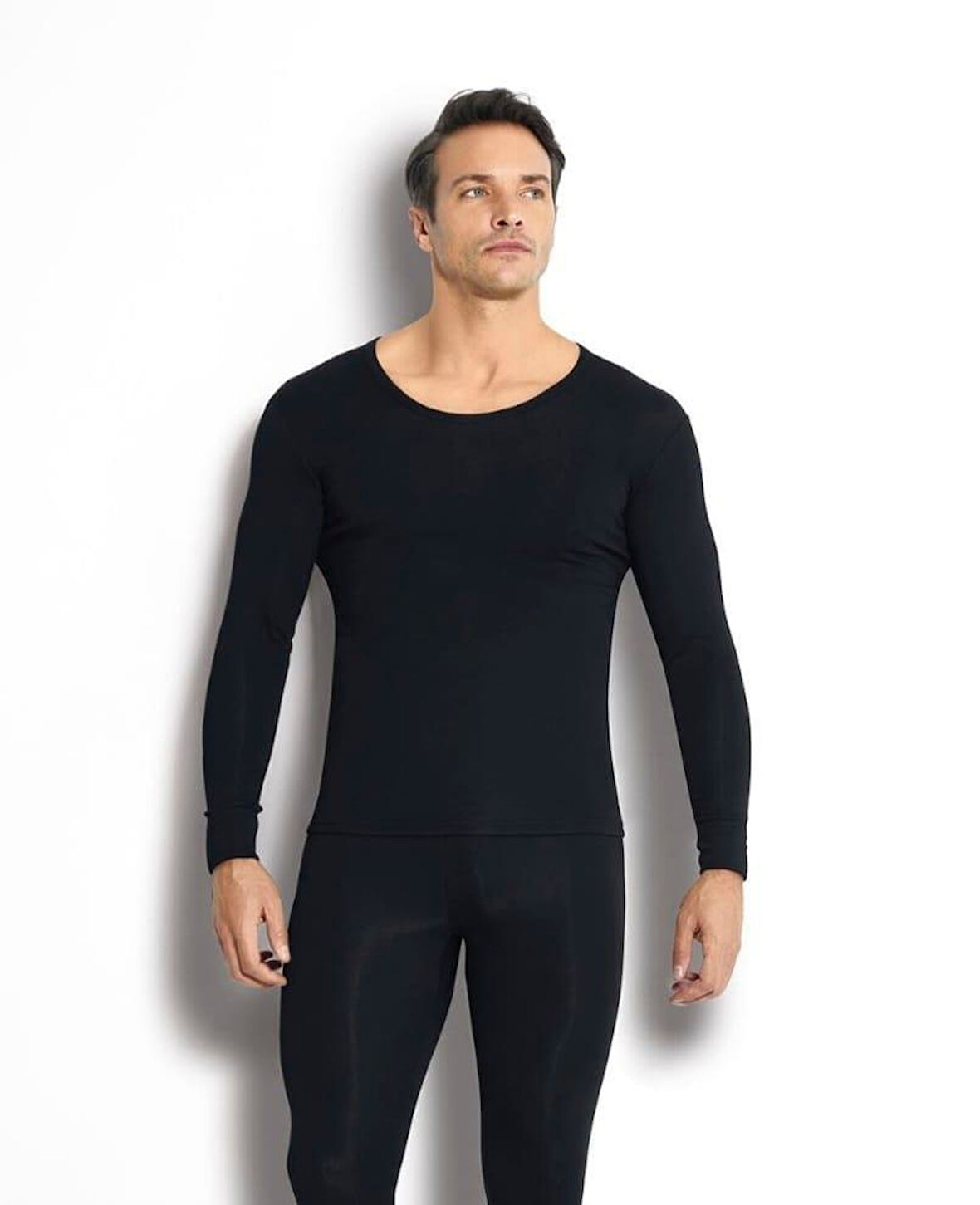 JİBER 160 ERKEK TERMAL İÇLİK ÜST UZUN KOL BİSİKLET YAKA TEKLİ