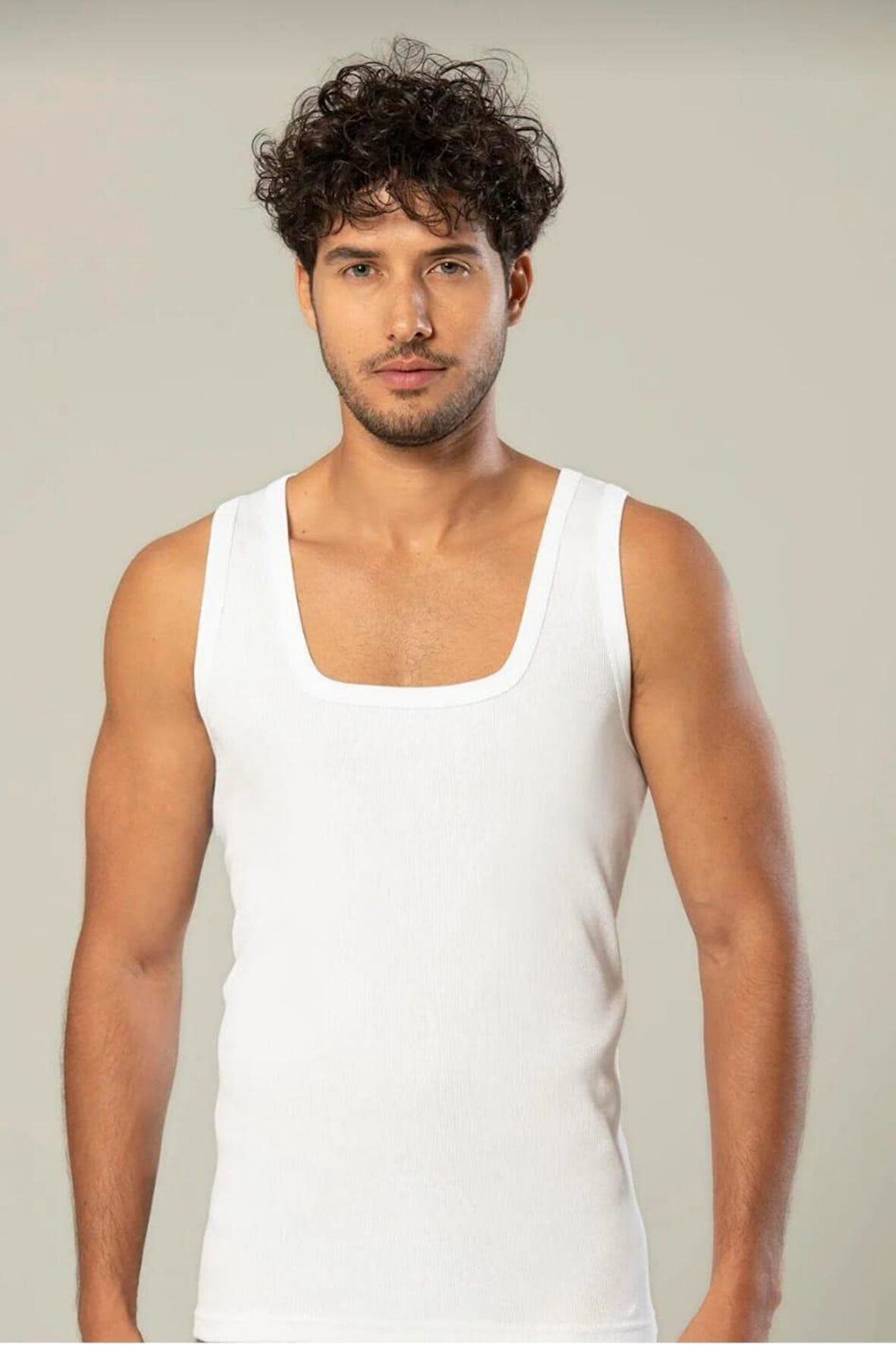 ERDEM 1128 ERKEK KARE YAKA KAŞKORSE ASKILI ATLET 10 ADET