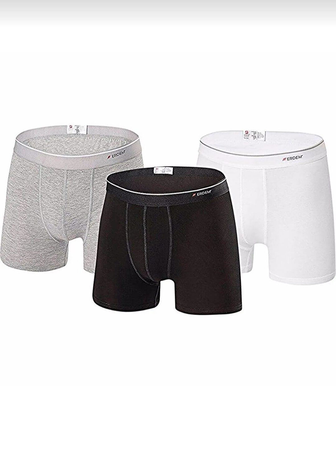 ERDEM 1491 ERKEK LİKRALI BOXER 3 ADET