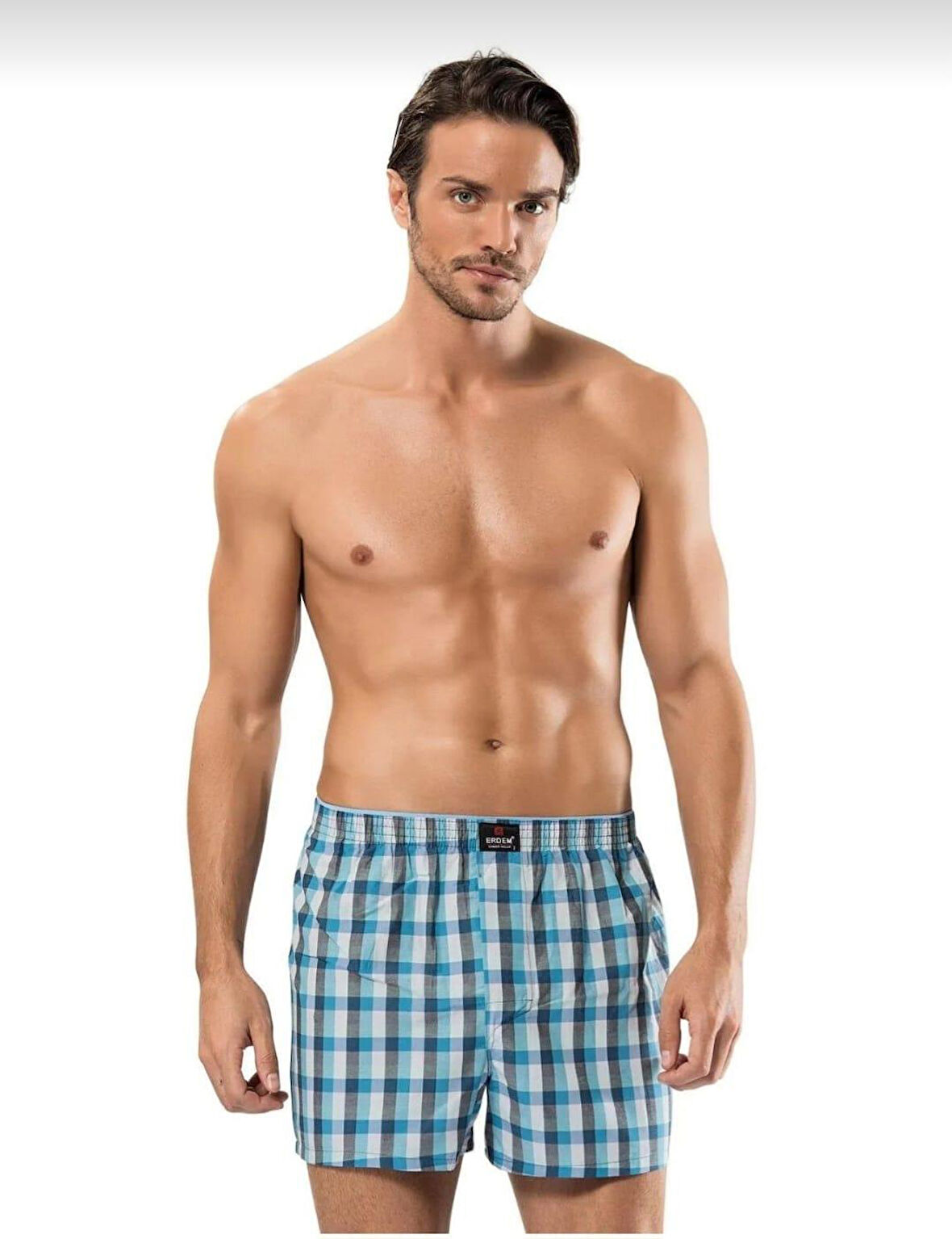 ERDEM 1440 ERKEK DESENLİ POPLİN BOXER 9 ADET