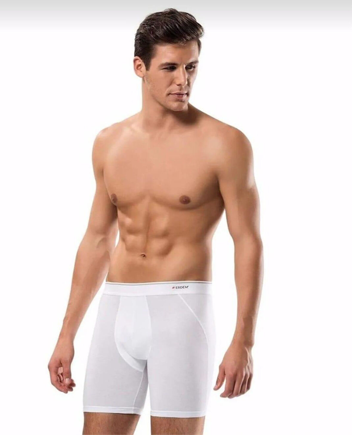 ERDEM 1470 ERKEK LİKRALI UZUN BOXER TEKLİ