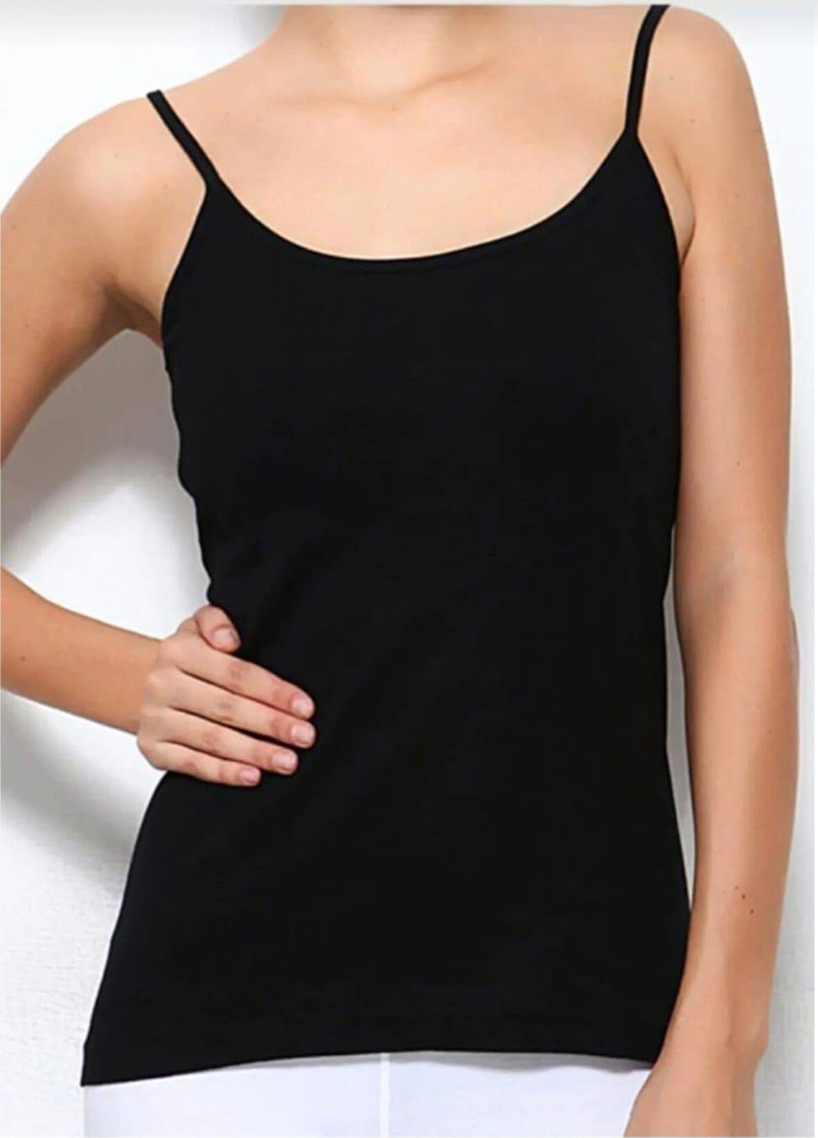  2246 KADIN MODAL SÜPER İNCE İP ASKILI ATLET 12 ADET