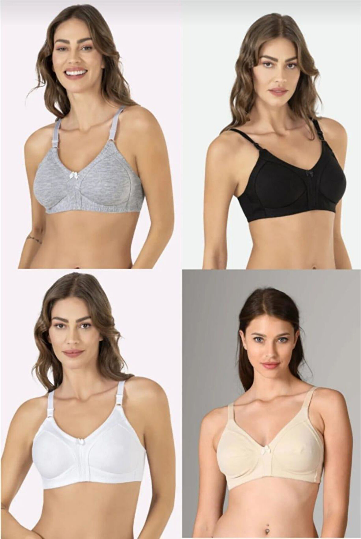 LİZA 539 Kadın PENYE TOPARLAYICI SÜTYEN 4 ADET