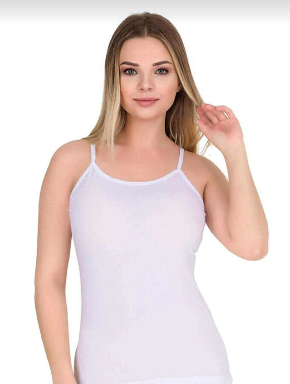 BERRAK 2128 KADIN LİKRALI İP ASKILI ATLET TEKLİ 