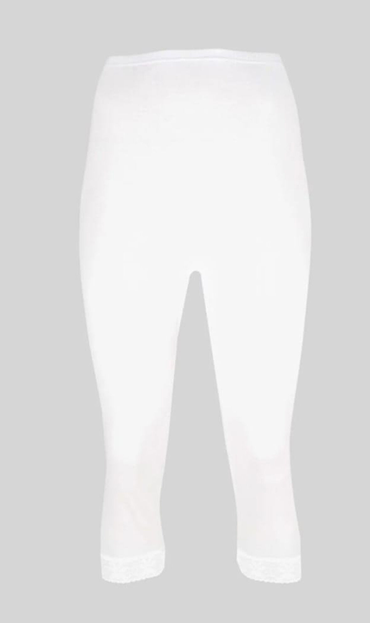 CEYLANOĞLU 237 KADIN RİBANA DANTELLİ DİZALTI TAYT 6 ADET