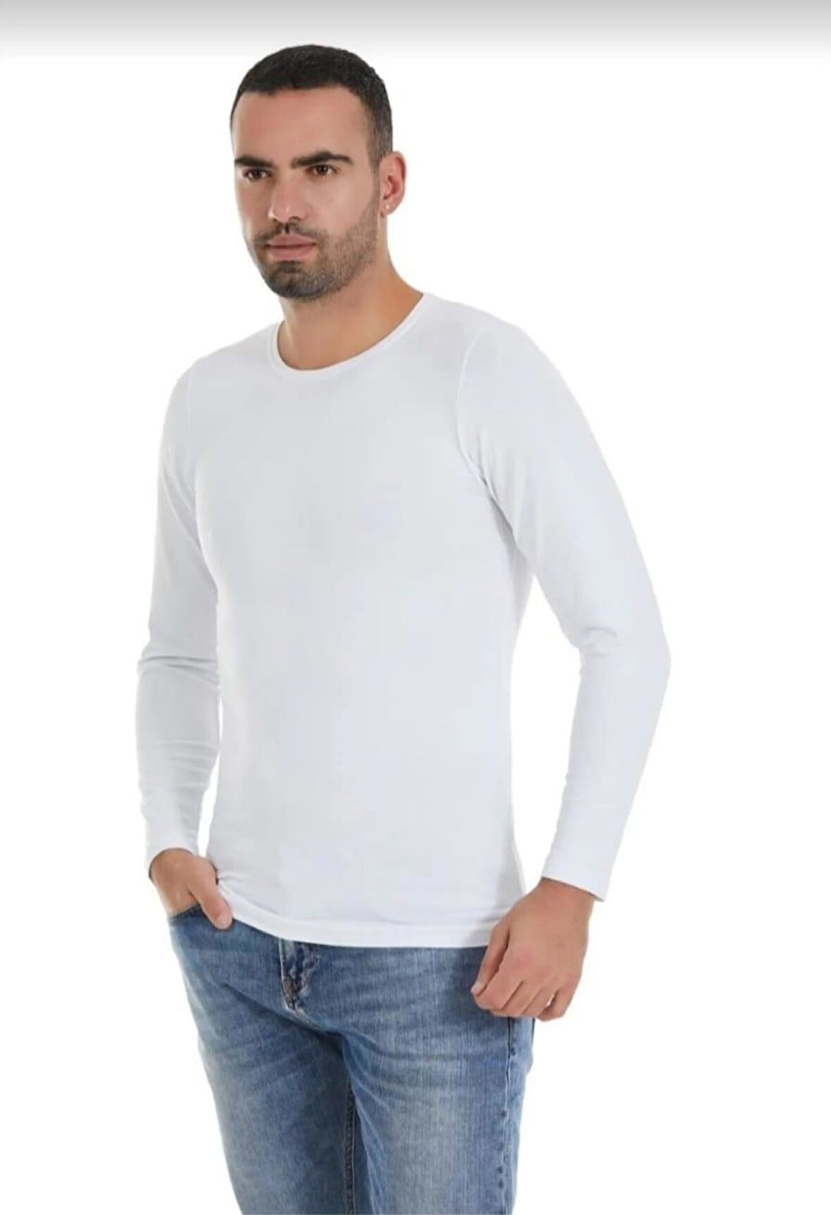 YILDIZ 385 ERKEK MODAL UZUN KOL SIFIR YAKA ATLET 3 ADET