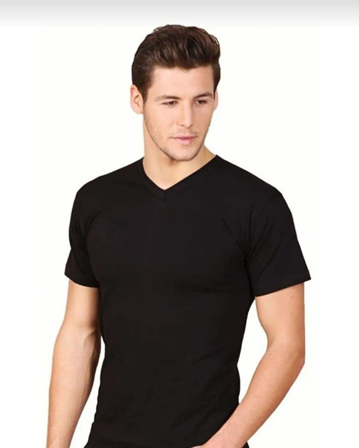 BERRAK 1006 ERKEK KISA KOL V YAKA ATLET TEKLİ 