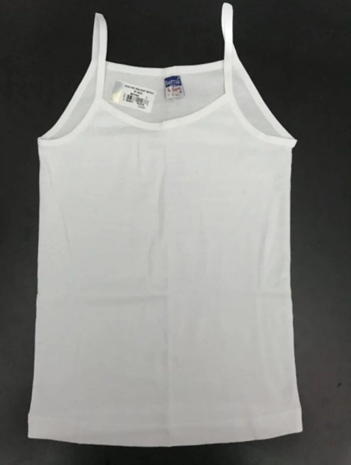 BERRAK 2520 KIZ ÇOCUK RİBANA MAT BİYELİ İP ASKILI ATLET 6 ADET