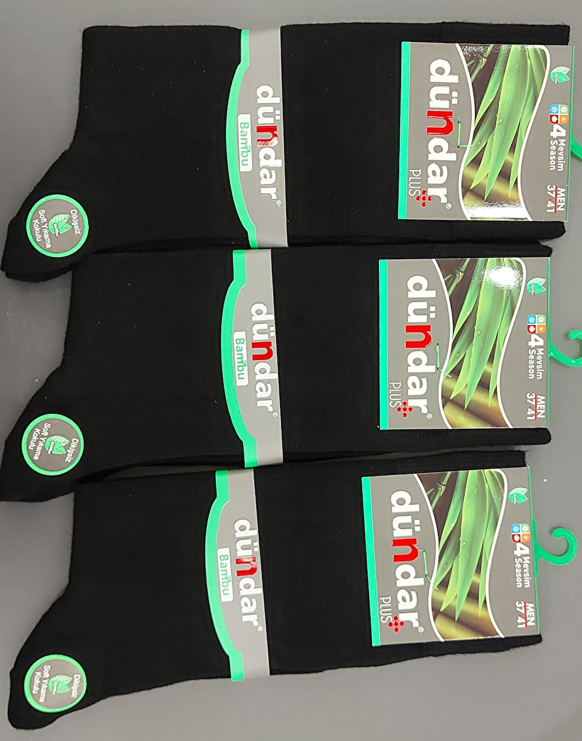 DÜNDAR PLUS 4780 ERKEK BAMBU 4 MEVSİM ÇORAP 6 ADET