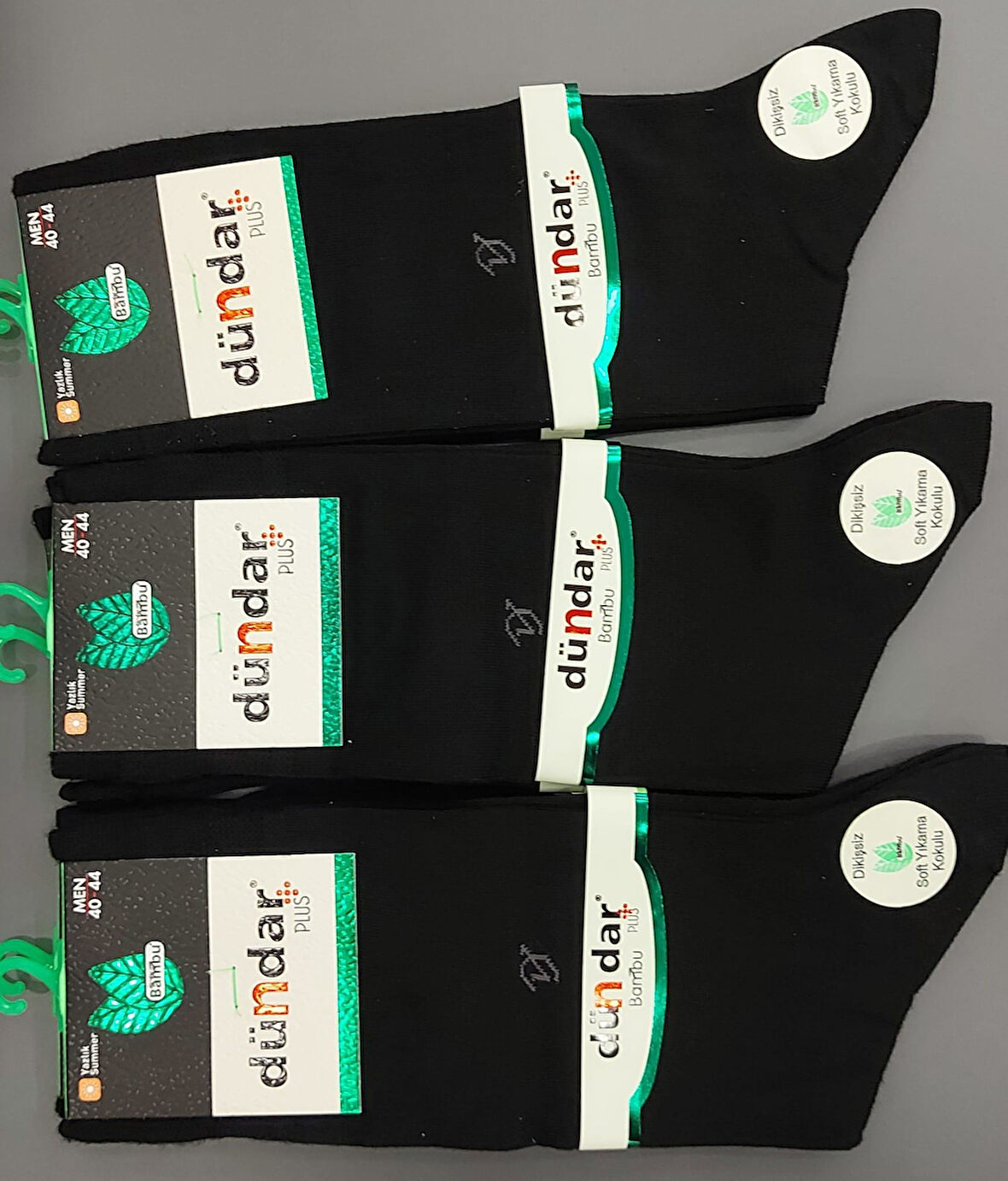 DÜNDAR PLUS 5534 ERKEK DİKİŞSİZ BAMBU LİKRALI ÇORAP 6 ADET