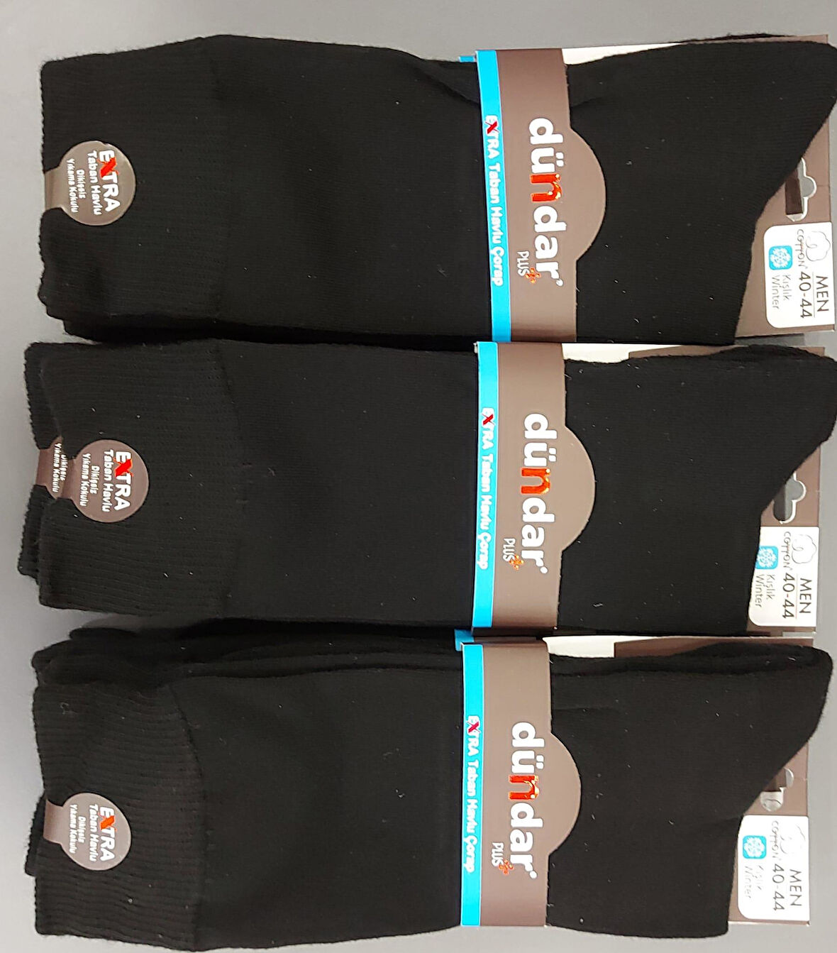 DÜNDAR PLUS 7026 ERKEK PAMUKLU TABAN ALTI HAVLU ÇORAP 6 ADET