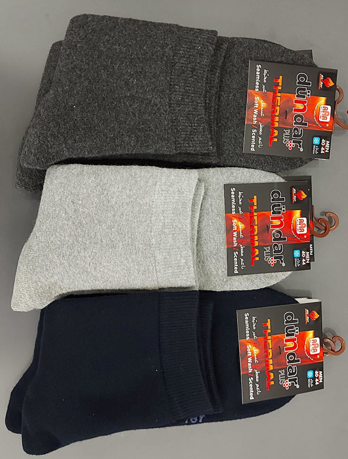 DÜNDAR PLUS 5978 ERKEK KIŞLIK HAVLU TERMAL ÇORAP 6 ADET