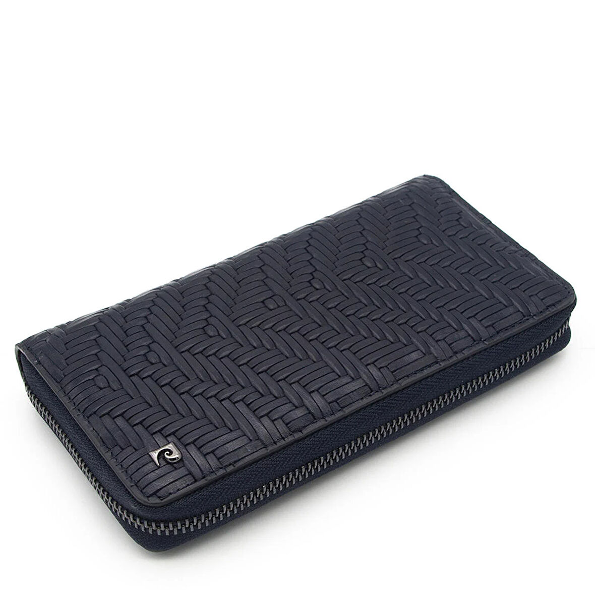 Pierre Cardin Lacivert Örgü Unisex Deri Cüzdanı 11056