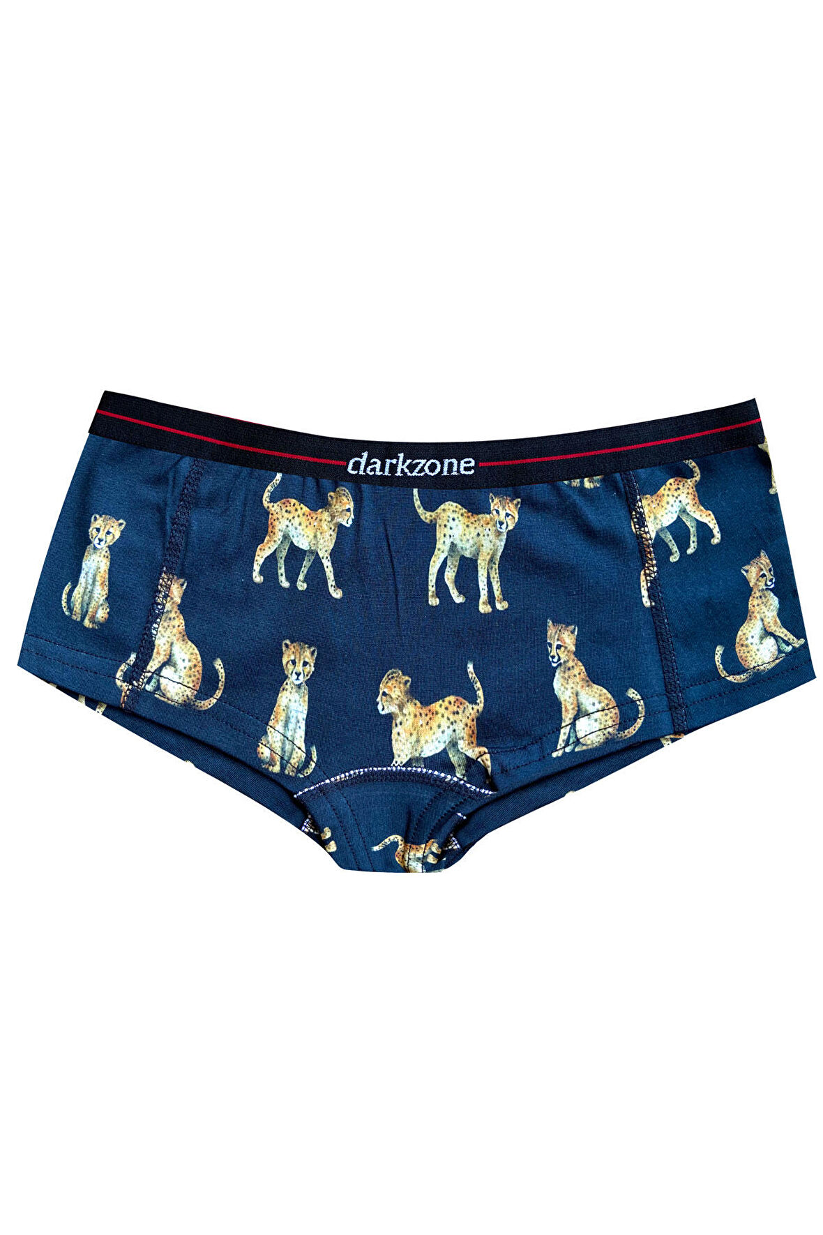 Kadın Dijital Baskılı Leopar Desenli Boxer Külot