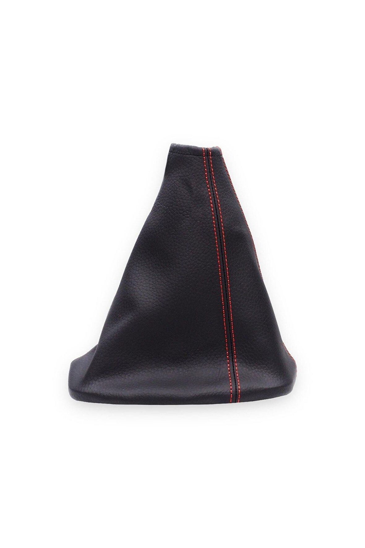 BMW 1 Serisi E87 2005-2011  Uyumlu Vites Körüğü Siyah Deri Kırmızı Dikiş  