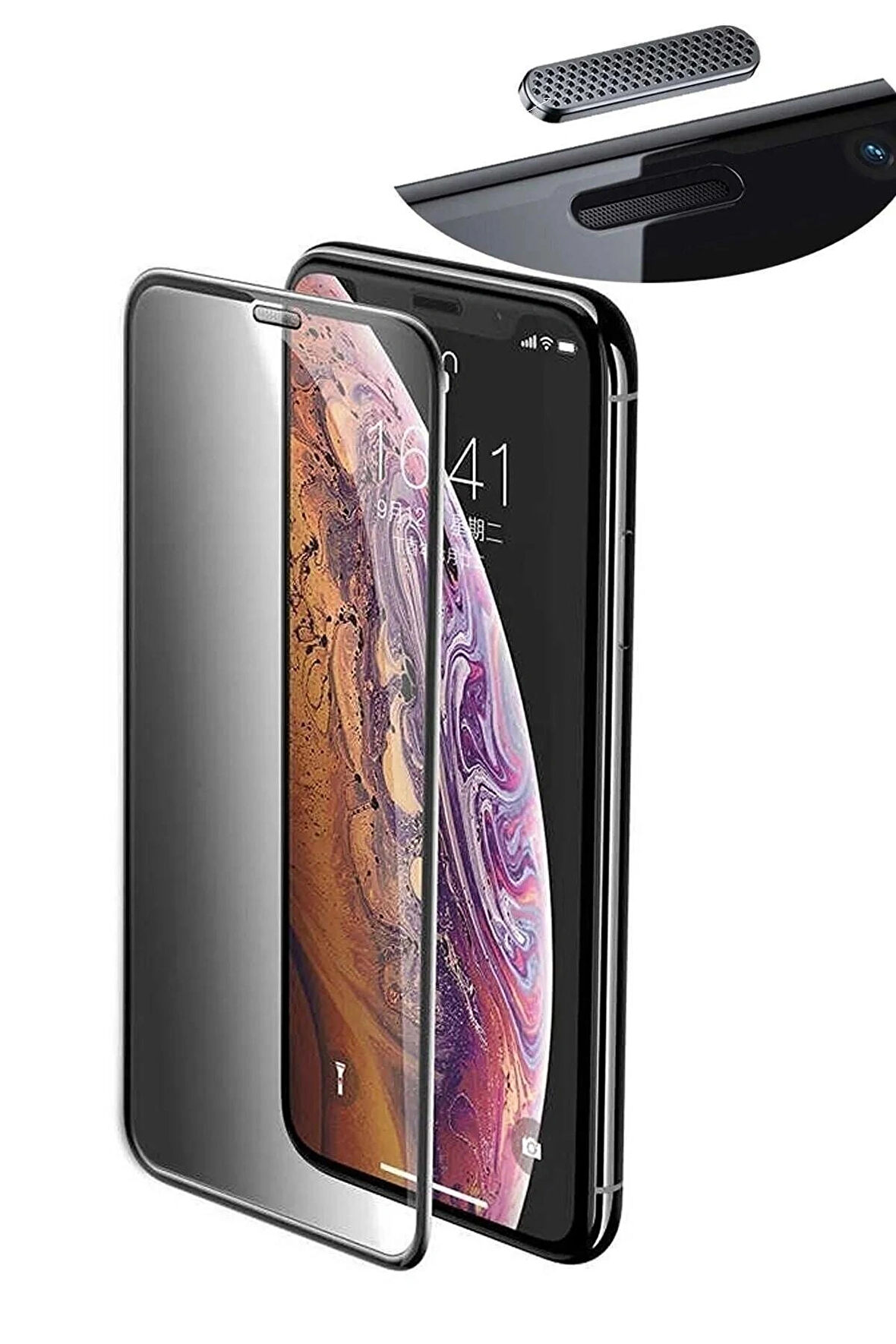 DESİNGSHOP Iphone 11 Pro Max Hayalet Cam Tam Kaplayan Nano Kırılmaz