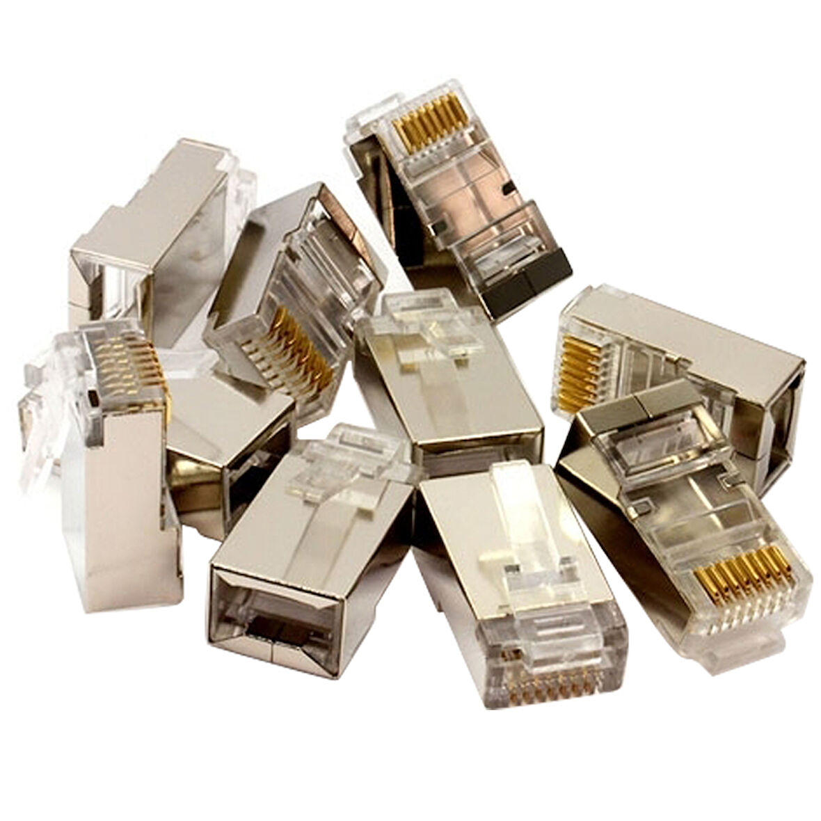 METAL RJ45 CAT6 METAL UÇ 8P/8C SHIELD 100 LÜ PAKET FİYAT (4767)