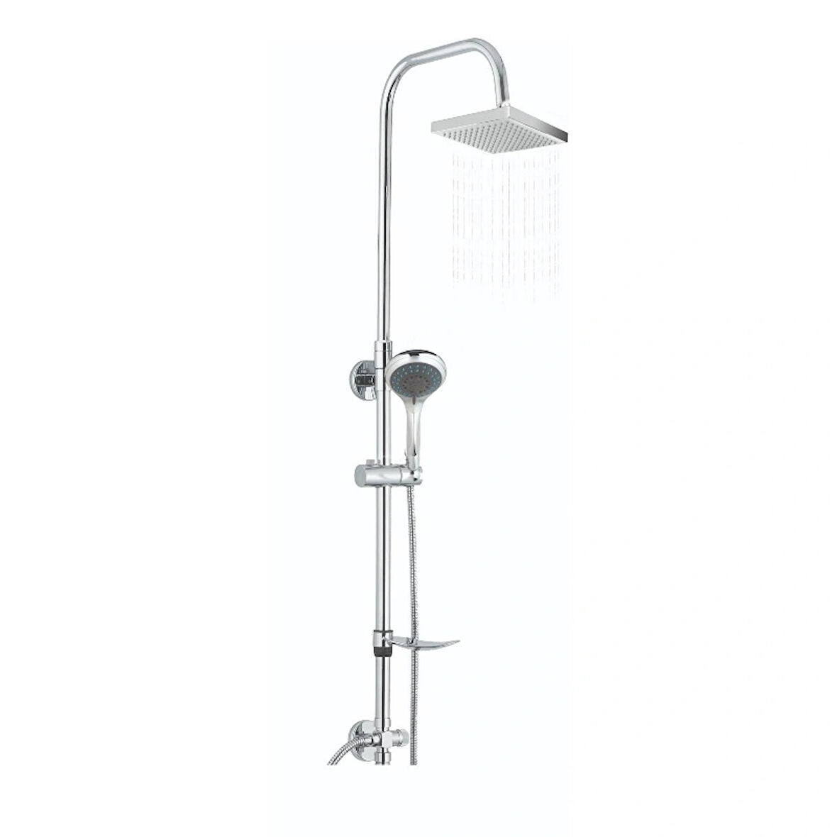 Adnoss GPD DST24 Duş Seti (5 Fonksiyonlu  El Duşu + 250x250)