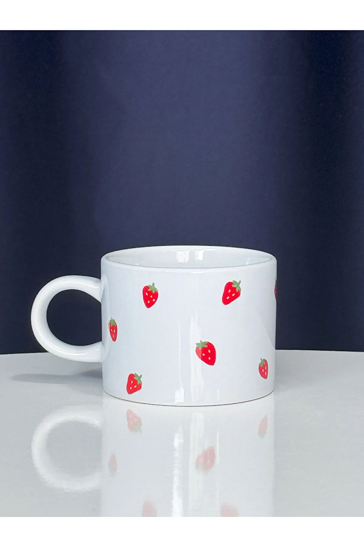 Çilek Kupa Bardak Kahve Mug