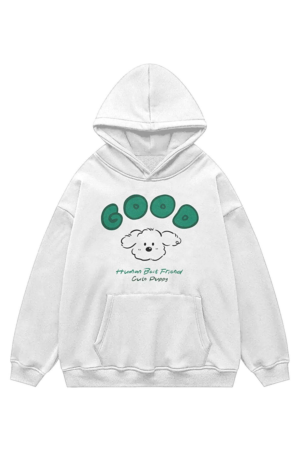 Unisex Human Friend Sweatshirt Kapşonlu Hoodie