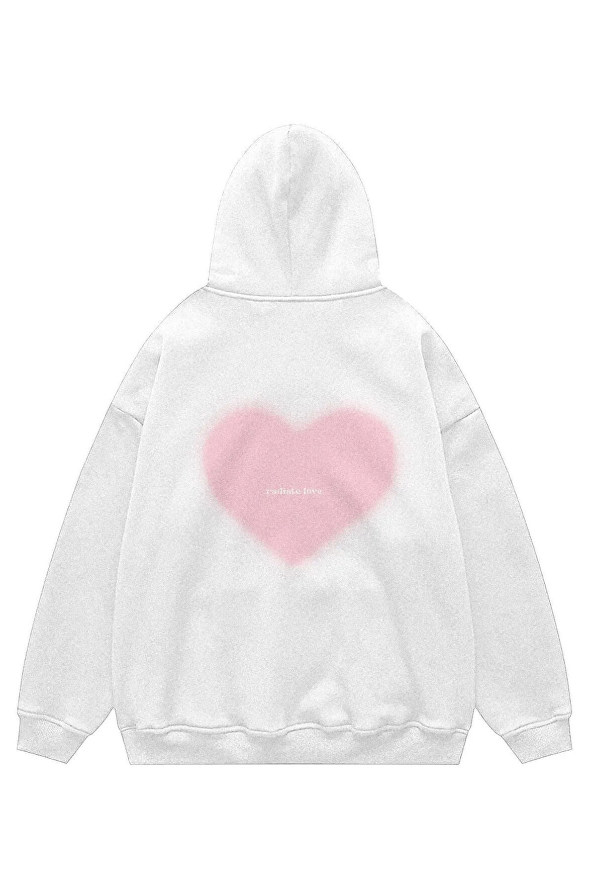 Unisex Radiate Love Sweatshirt Kapşonlu Hoodie