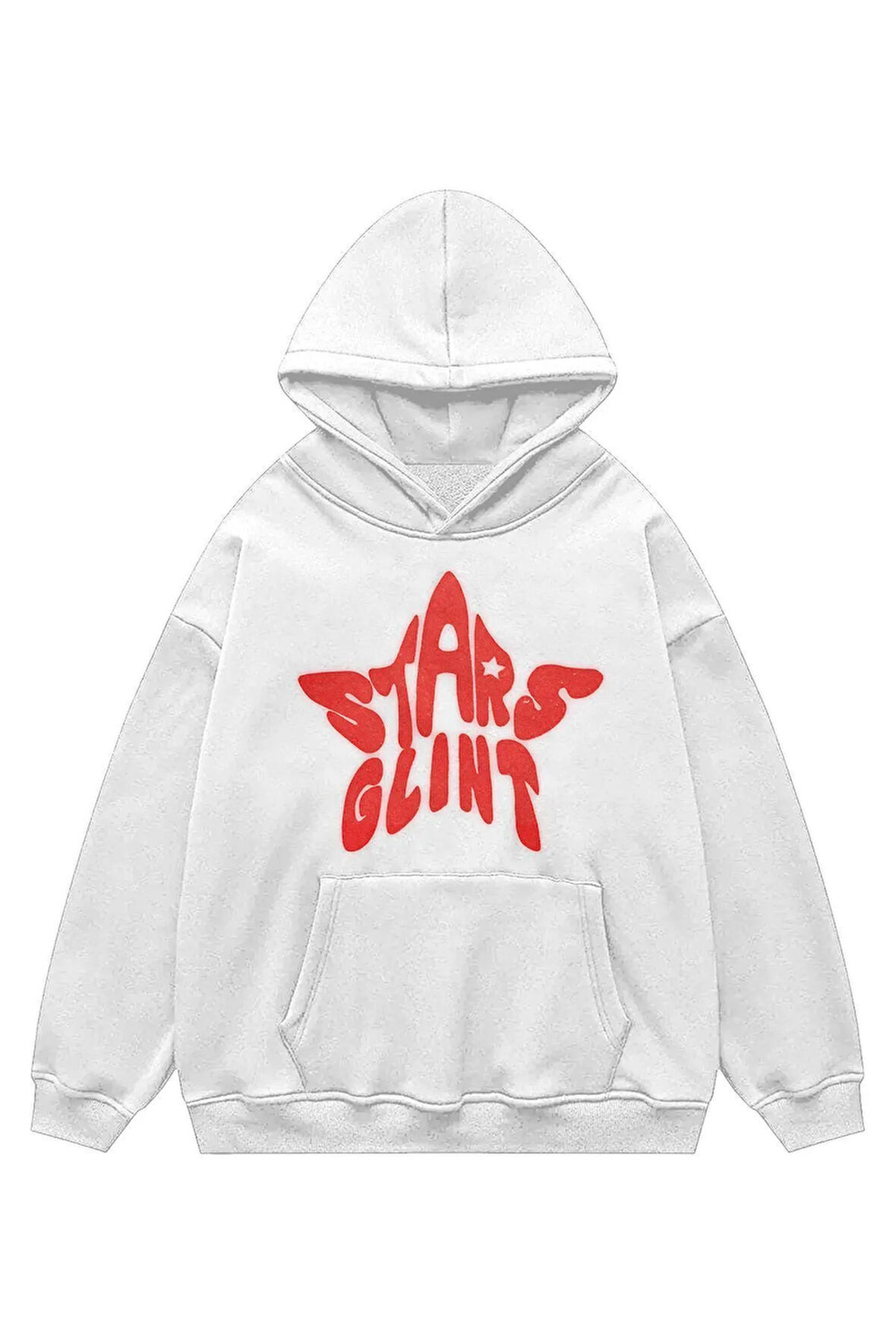 Unisex Stars Glint Sweatshirt Kapşonlu Hoodie
