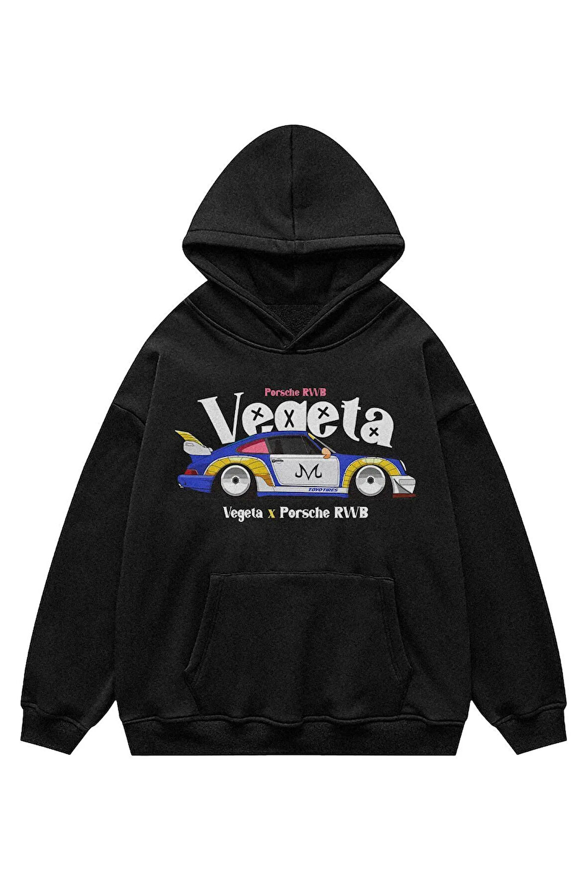 Unisex Porsche Vegeta Sweatshirt Kapşonlu Hoodie
