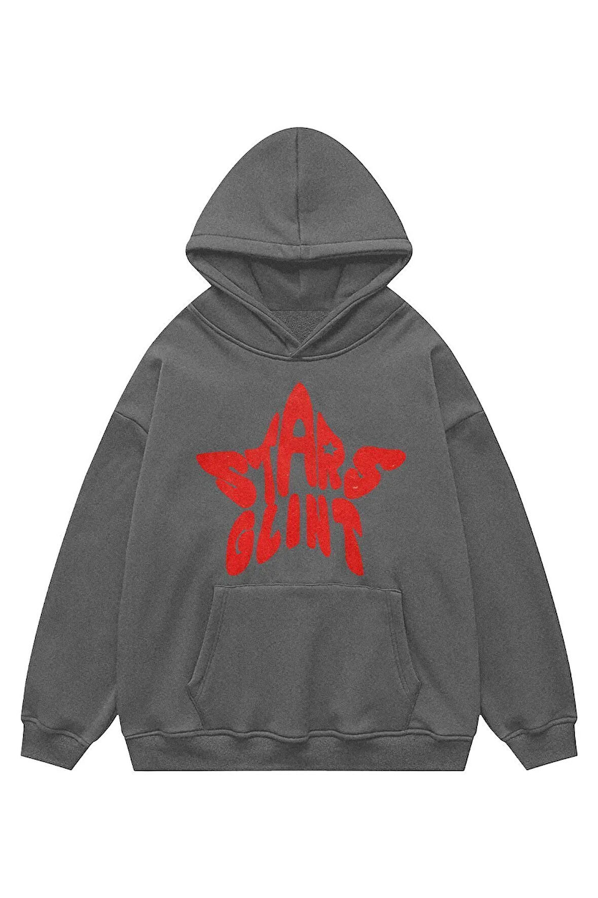 Unisex Stars Glint Sweatshirt Kapşonlu Hoodie