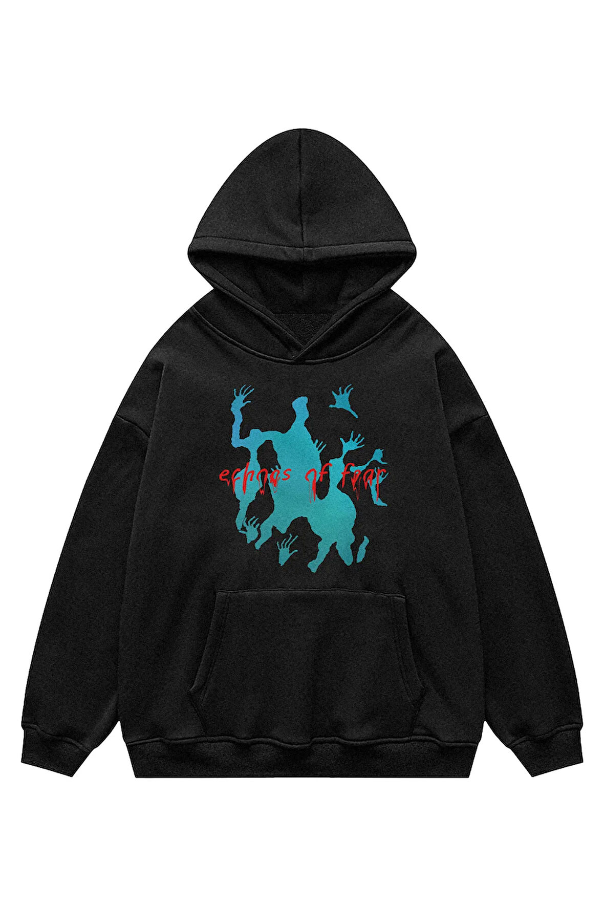 Unisex Echoes Of Fear Sweatshirt Kapşonlu Hoodie
